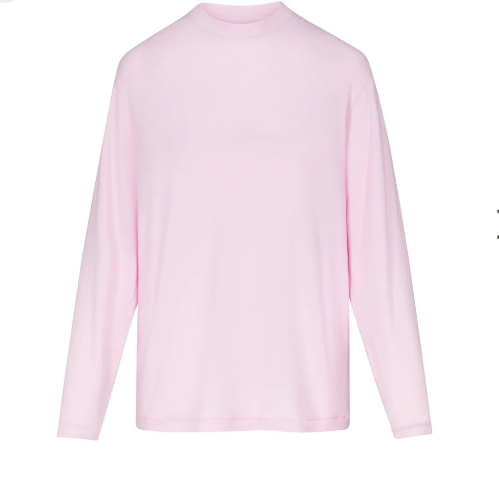 SKIMS Boyfriend Long Sleeve in Cherry Blossom